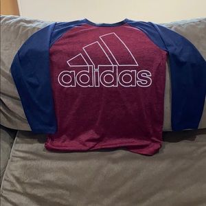 Boys adidas size large 14/16 long sleeve shirt